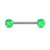 Piercing de langue UV 94 - Fossile vert-pomme