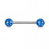 Piercing de langue UV 94 - Fossile bleu