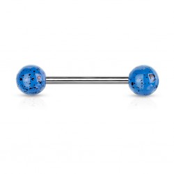 Piercing de langue UV 94 - Fossile bleu