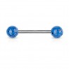 Piercing de langue UV 94 - Fossile bleu
