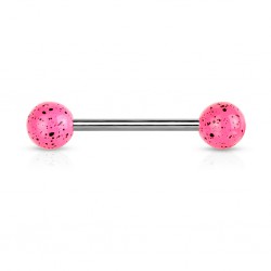 Piercing de langue UV 94 - Fossile rose