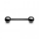 Piercing pour langue PVD 01 - Noir boules
