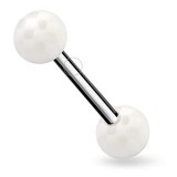 Piercing de langue UV 06 - Checker transparent