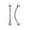 Piercing langue snake-eyes 03 - Boules grises