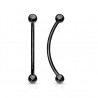 Piercing langue snake-eyes 03 - Boules noires
