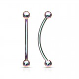 Piercing langue snake-eyes 03 - Boules rainbow