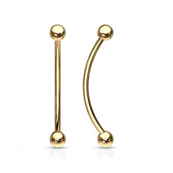 Piercing langue snake-eyes 03 - Boules jaunes
