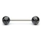 Piercing de langue UV 59 - Flamme noire