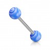 Piercing de langue UV 70 - Curly bleu