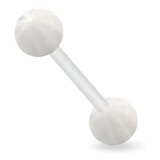 Piercing de langue UV 13 - Flexible beach-ball vert-pomme