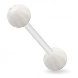 Piercing de langue UV 13 - Flexible beach-ball vert-pomme