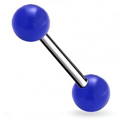 Piercing de langue UV 07 - Unicolore bleu
