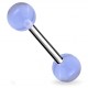 Piercing de langue UV 07 - Unicolore bleu-clair