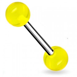Piercing de langue UV 07 - Unicolore jaune