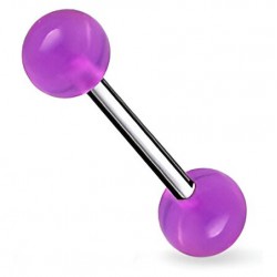 Piercing de langue UV 07 - Unicolore lilas