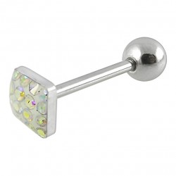 Piercing langue 85 - Carré férido aurora