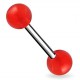 Piercing de langue UV 07 - Unicolore rouge