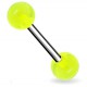 Piercing de langue UV 07 - Unicolore vert-pomme