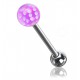 Piercing de langue UV 82 - Dés spéciaux lilas
