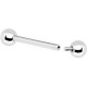 Piercing langue 103 - Boules pas de vis interne
