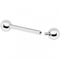 Piercing langue 103 - Boules pas de vis interne