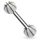 Piercing de langue UV 44 - Basket blanc