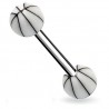 Piercing de langue UV 44 - Basket blanc