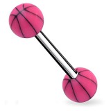 Piercing de langue UV 44 - Basket rose