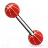 Piercing de langue UV 44 - Basket rouge