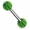 Piercing de langue UV 44 - Basket vert