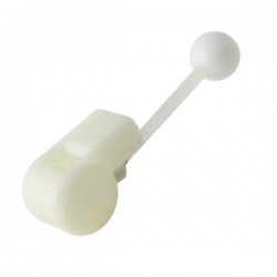 Piercing langue coquine 07 - Sifflet flexible blanc