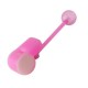 Piercing langue coquine 07 - Sifflet flexible rose
