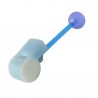 Piercing langue coquine 07 - Sifflet flexible bleu-clair