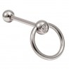 Piercing langue 41 - Esclave cristal transparent