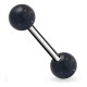 Piercing de langue UV 05 - Paillettes noires