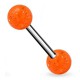 Piercing de langue UV 05 - Paillettes oranges
