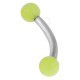 Piercing pour arcade acry 07 - UV beach-ball vert-pomme