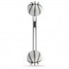 Piercing pour arcade acry 03 - UV basket blanc boules