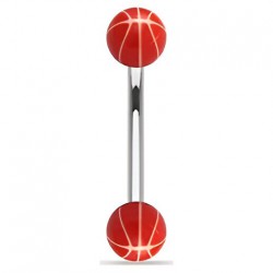 Piercing pour arcade acry 03 - UV basket rouge boules