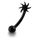 Piercing arcade 109 - Plaqué-titane noir soleil