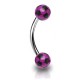 Piercing pour arcade acry 77 - Lilas boules football