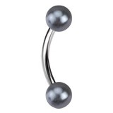 Piercing pour arcade acry 55 - Perle noire
