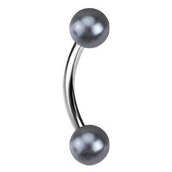 Piercing pour arcade acry 55 - Perle noire