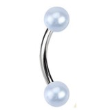 Piercing pour arcade acry 55 - Perle bleu-clair