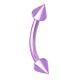 Piercing arcade 118 - Plaqué-titane néon pointes lilas
