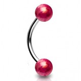 Piercing pour arcade acry 21 - Pétrole rouge