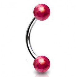Piercing pour arcade acry 21 - Pétrole rouge