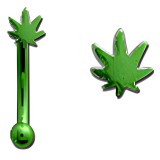 Piercing arcade 62 - PVD cannabis