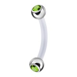 Piercing arcade 37 - PTFE strass