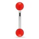 Piercing pour arcade acry 08 - UV boules rouges